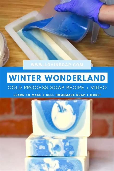 Learn How To Make This Winter Wonderland Homemade Cold Process Soap