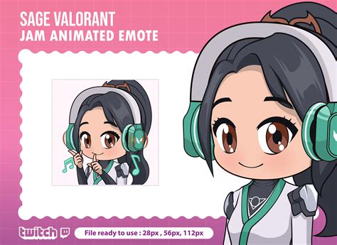 Jett Valorant Jam Animated Emote For Twitch Twitch Animated 50 OFF