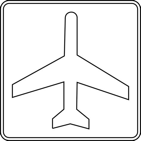 Airplane Outline Clip Art - ClipArt Best