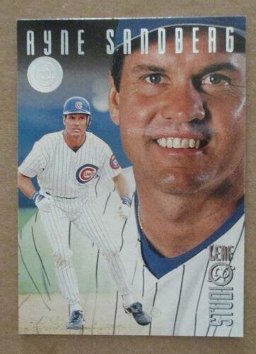 RYNE SANDBERG Chicago CUBS 1996 LEAF Studio BASEBALL CARD 6 EBay