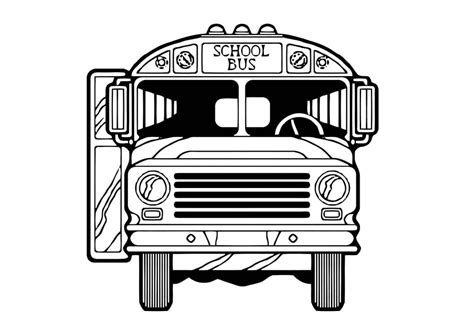 Free Printable School Bus Coloring Pages For Kids