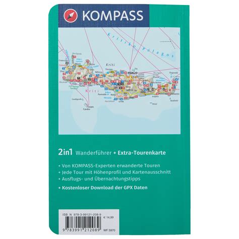 Kompass Kreta mit Weitwanderweg E4 Wanderführer online kaufen