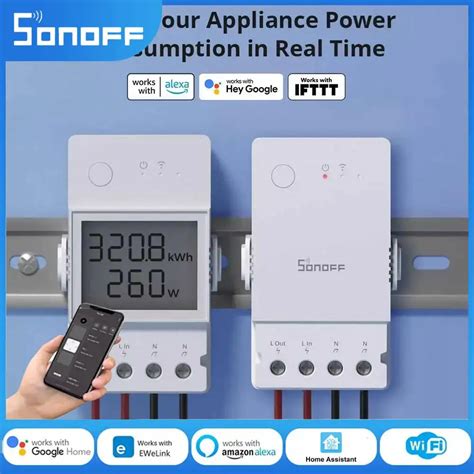 SONOFF Pow R3 Origin Power Meter Wifi 16A 20A LCD Energy Monitoring