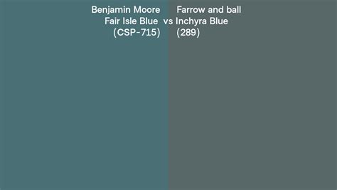 Benjamin Moore Fair Isle Blue CSP 715 Vs Farrow And Ball Inchyra Blue