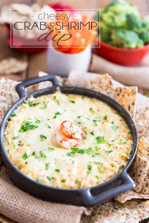 Cheesy Crab And Shrimp Dip • The Healthy Foodie