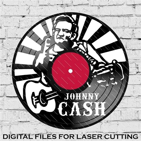 Johnny Johnny Cash Laser Cut Vinyl Lp Record Template Files Included