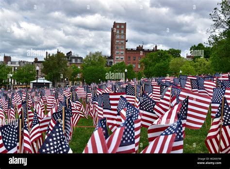 Thousands Of Flags Memorializing Fallen Soldiers On Memorial Day 2019