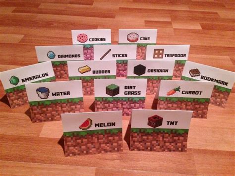 Free Printable Minecraft Food Labels For Party Printable Templates