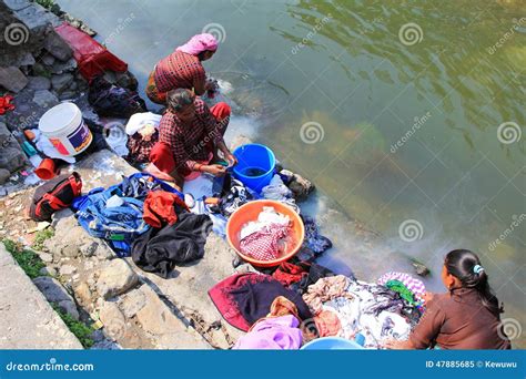 Women Washing Clothes Editorial Image 10269854