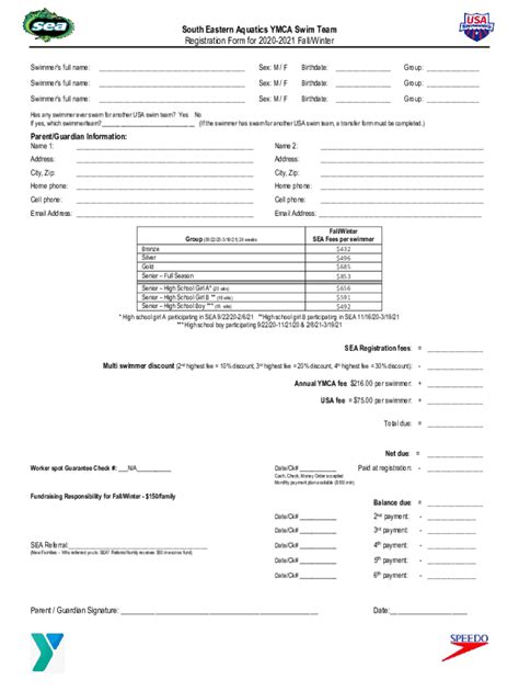 Fillable Online Gyst Swim Team Ymca Of Greensburg Pa Fax Email Print