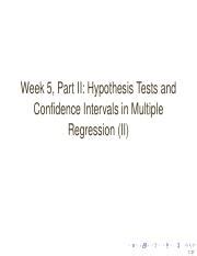 Understanding Hypothesis Tests And Confidence Intervals In Course Hero