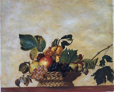 Quadro Cesta Di Frutta Alta Qualit Di Caravaggio Falso D Autore