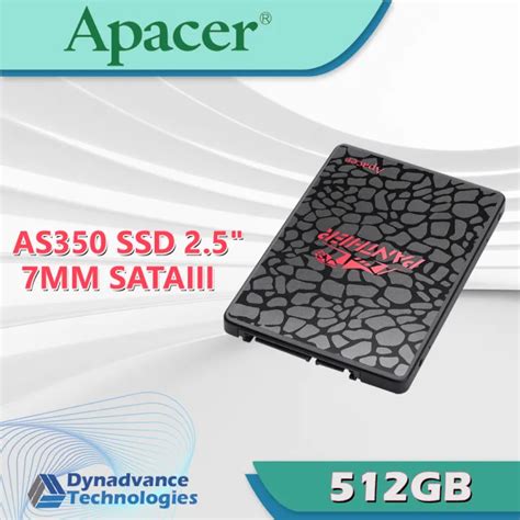 APACER AS350 PANTHER SATA III SSD 512GB STANDARD SINGLE AP512GAS350