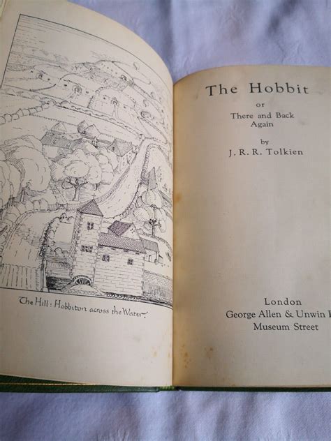 TCG The Hobbit By JRR Tolkien Hardback 1937 1st Printing Rebound In