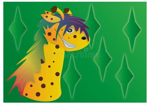 Crazy giraffe stock illustration. Illustration of crazy - 242157541