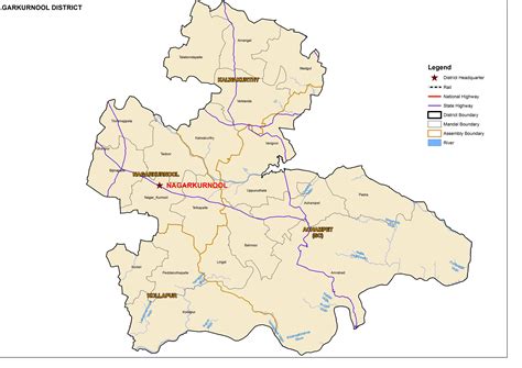 Nagarkurnool District Map, Assembly Constituencies, New Mandals – hello ap