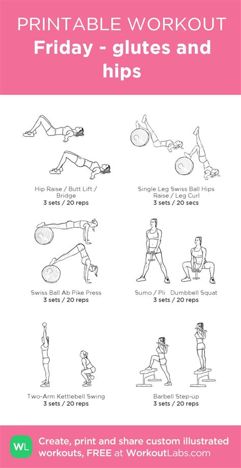 Friday Glutes And Hips My Visual Workout Created At Workoutlabs