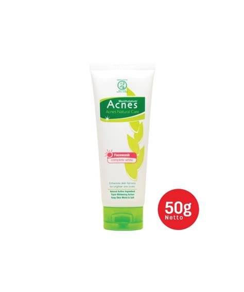 Jual Acnes Natural Care Complete White Facewash G Original