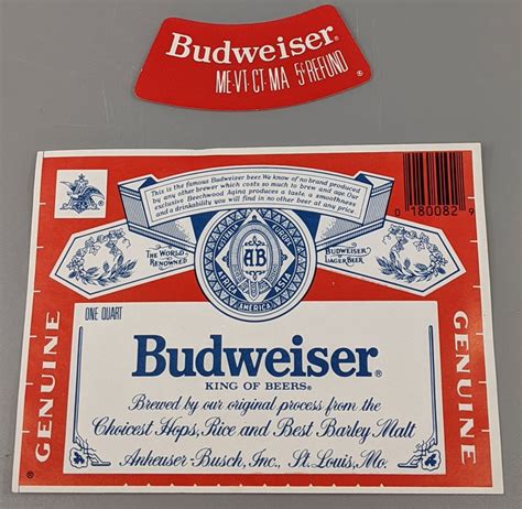 Budweiser Beer Label