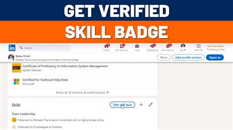 How To Get Verified Skill Badge On Linkedin Enablers Youtube