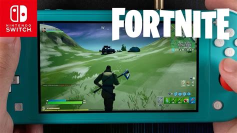 Fortnite On The Nintendo Switch Lite Youtube