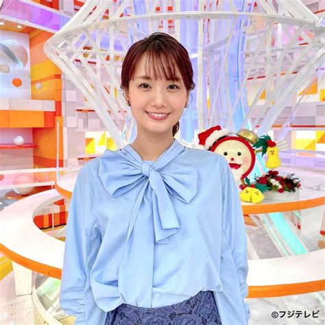 フジテレビ「めざましテレビ」さんのインスタグラム写真 フジテレビ「めざましテレビ」instagram 「． リボン結び得意なんです😁 ️ と書くつもりで撮りましたが👀 Oa後⏰マイク