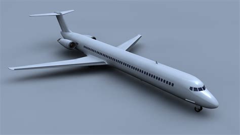 Mcdonnell Douglas Md 80 Blue Line 3d Model 89 3ds Unknown Dwg