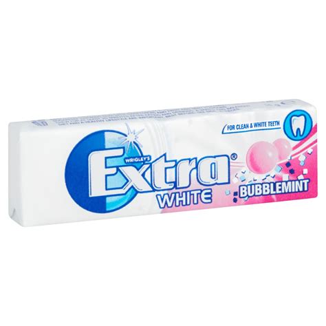 Extra White Bubblemint Sugarfree Chewing Gum Pieces Bb Foodservice