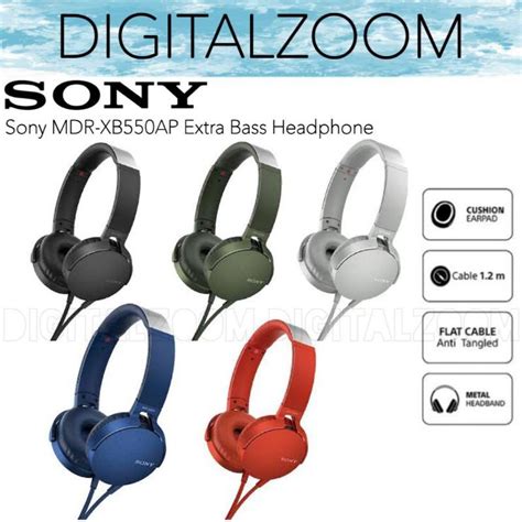 Jual SONY MDR XB550AP Extra Bass Headphone XB550 XB 550AP Shopee