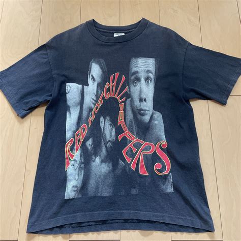 90 S レッチリ フォト RED HOT CHILI PEPPERS ビンテージ レッド ホット チリペッパーズ Tシャツ SIZE L 1990年代 文字ロゴ 売買されたオークション