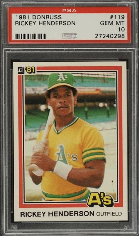 Top Rickey Henderson Rookie Card And Alternatives