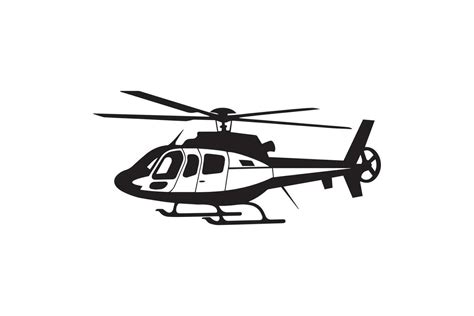 Helicopter Detailed Vector Logo Icon Silhouette 24498819 Vector Art At