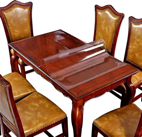 Wood Furniture Dining Coffee Table Protector Thick Clear Plastic