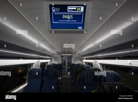 UNITED KINGDOM, London : The interior cabin of the new Eurostar Train ...