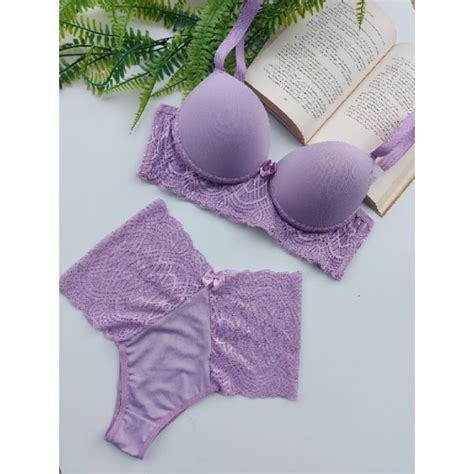 Conjunto Confort Plus Size 46 Ao 52 Calcinha E Sutiã Pimenta Rosa Lingerie Shopee Brasil