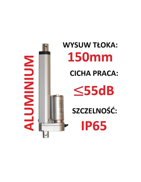 SIŁOWNIK ELEKTRYCZNY 12V SILNIK LINIOWY 150mm 450N