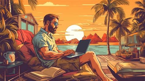 Premium Ai Image The Rise Of Remote Work And Telecommuting