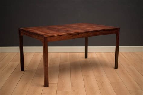 Mid Century Rosewood Dining Table With Extended Leaf Mid Century Maddist