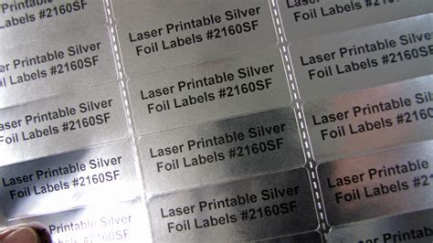 Printable Metallic Labels