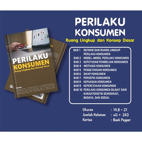 Jual Buku Perilaku Konsumen Ruang Lingkup Dan Konsep Dasar Shopee