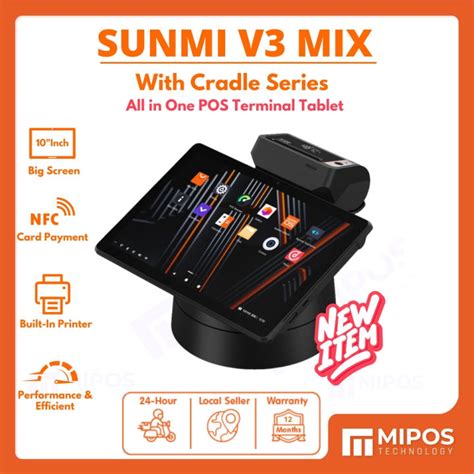 SUNMI V3 Mix All In One Tablet Handheld POS Terminal With Printer