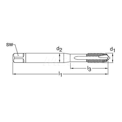 Guhring Spiral Point Tap M X Metric Flutes To P H Class