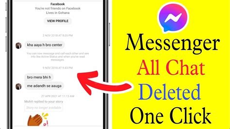 Delete All Fb Messenger Messages In One Click [mobile] How To Delete All Messenger Message At