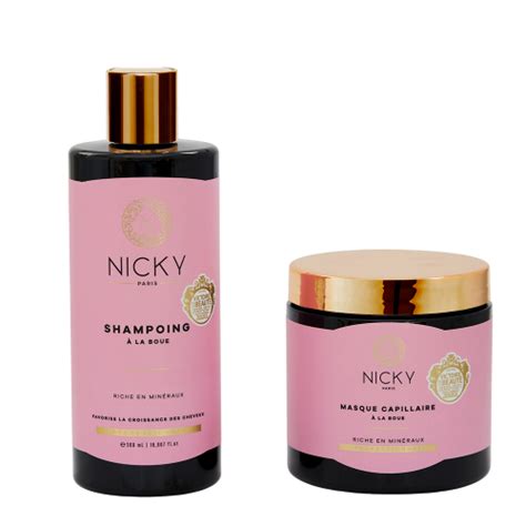 Nicky Paris Gamme Boue Shampoing Et Masque Queen Cosmetique