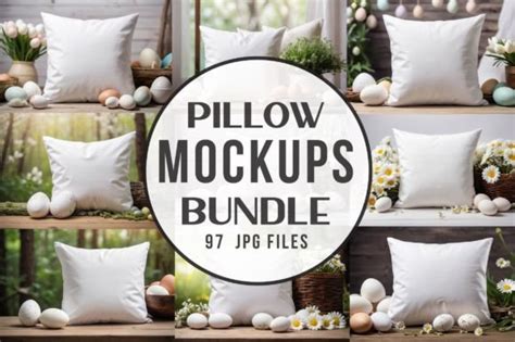 Pillow Mockups Bundle Graphic By Mockup Creative Fabrica