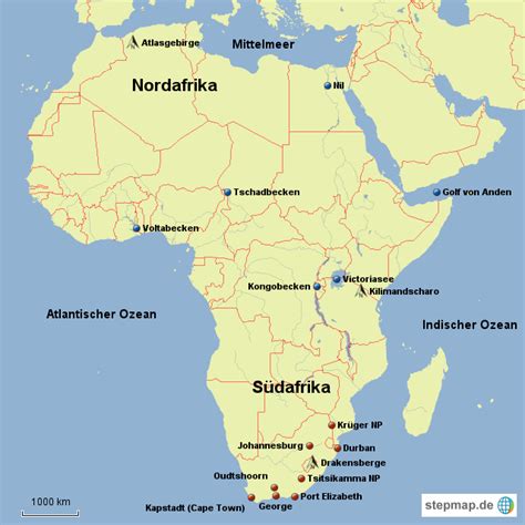 Geographie Afrika Von Florianpreiter Landkarte Für Afrika