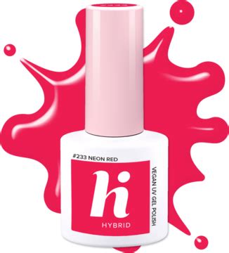 HI HYBRID Lakier Hybrydowy 233 Neon Red 5 Ml Drogeria Rossmann Pl