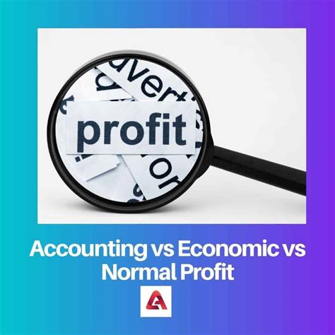 Accounting Economic Vs Normal Profit Difference And Comparison