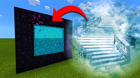 How To Make A Portal To The Heaven Dimension In Minecraft Youtube