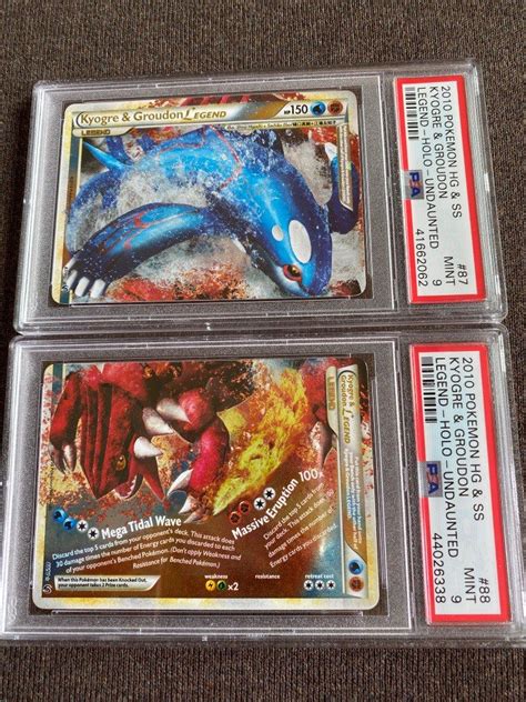 Kyogre Groudon Legend PSA 9 Hobbies Toys Toys Games On Carousell